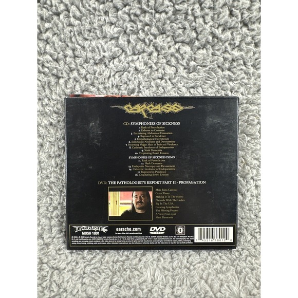 CARCASS - Symphonies Of Sickness - 2 CD - Extra Tracks Original‎ Recording - Picture 2 of 16